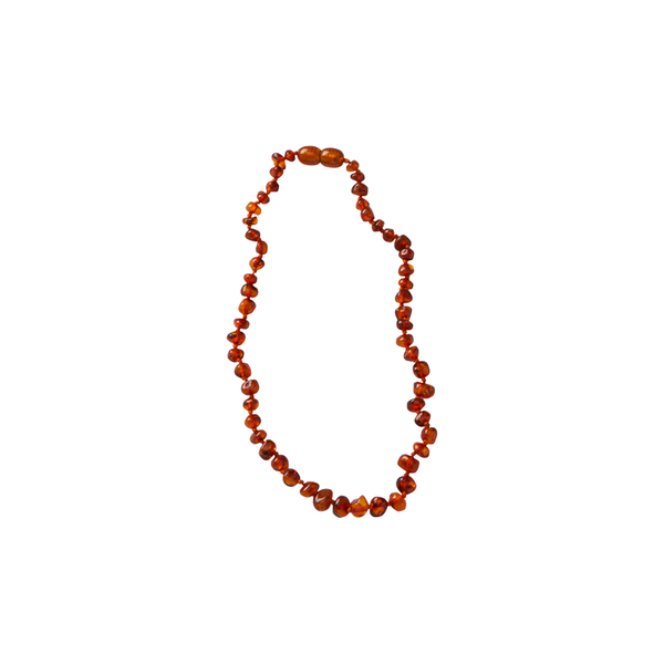 Nature Baby Amber Necklace - Cognac