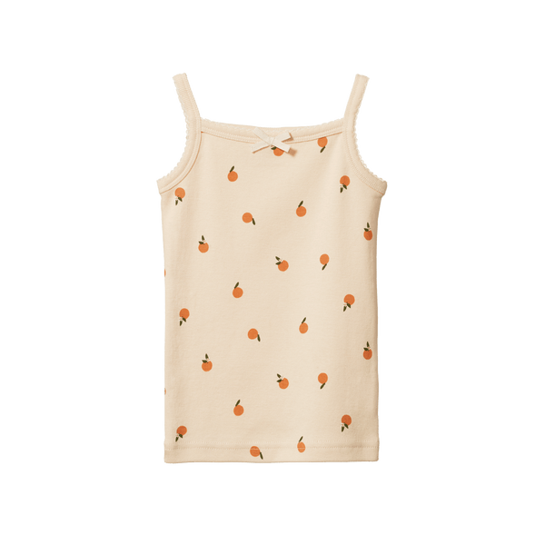 Nature Baby Cotton Camisole - Tiny Orange Blossom