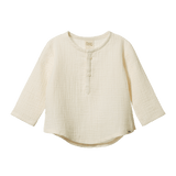 Nature Baby Crinkle Muslin Caravan Shirt - Natural Crinkle