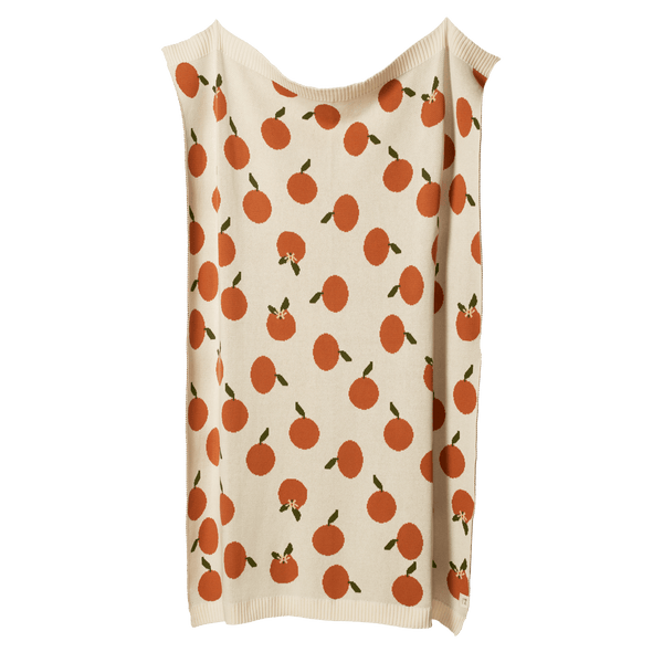 Nature Baby Dune Knit Blanket - Orange Blossom