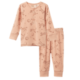 Nature Baby 2Pc Long Sleeve Pyjama Set - Dream Tigers Rose Dust