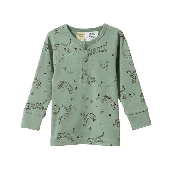 Nature Baby 2Pc Long Sleeve Pyjama Set - Dream Tigers Lagoon