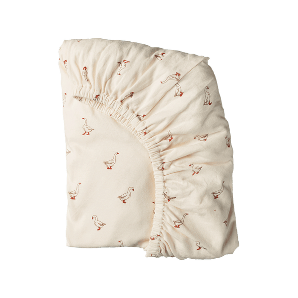 Nature Baby Fitted Sheet Jersey - Goosey