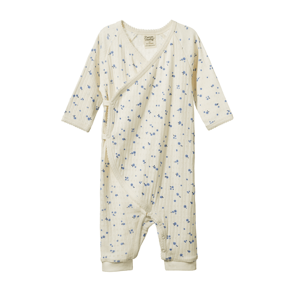 Nature Baby Kimono Stretch & Grow - Pointelle Daisy