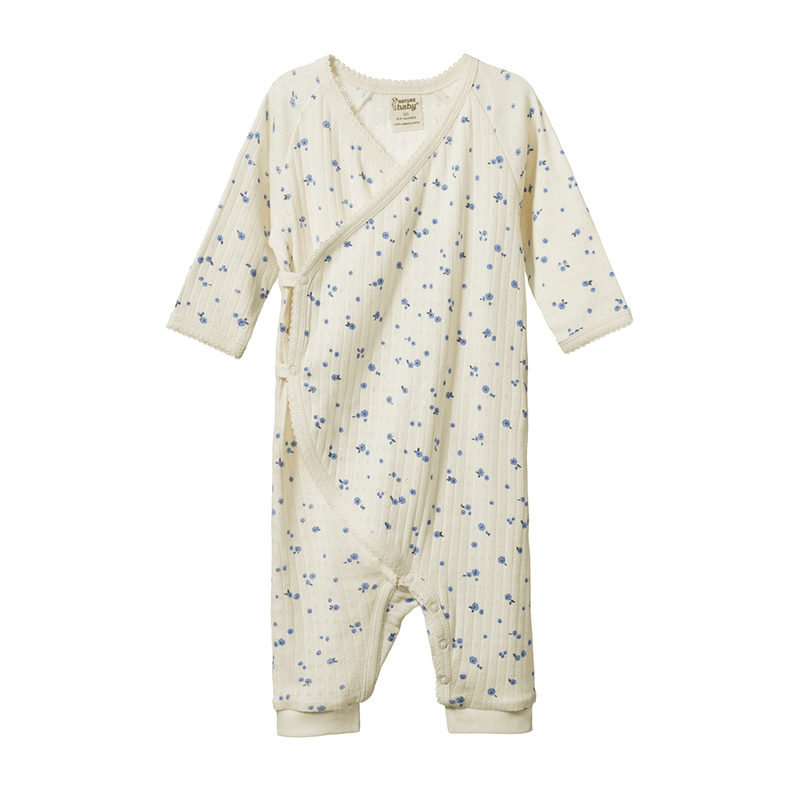 Nature Baby Kimono Stretch & Grow - Pointelle Daisy