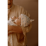 Nature Baby Cotton Knotted Beanie - Pointelle Daisy
