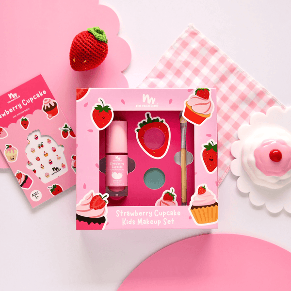 No Nasties Natural Kids Makeup Gift Set - Strawberry Cupcake