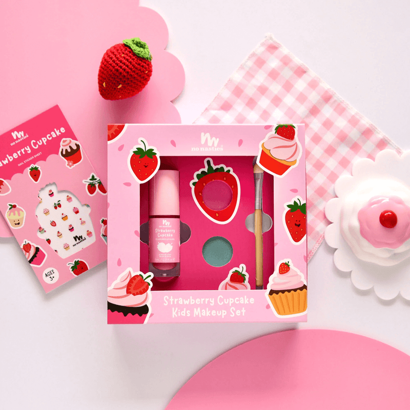 No Nasties Natural Kids Makeup Gift Set - Strawberry Cupcake