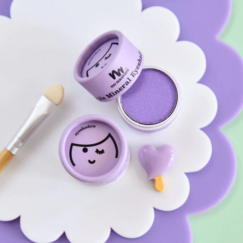 No Nasties Purple Eco Natural Kids Makeup Eyeshadow Pressed Powder