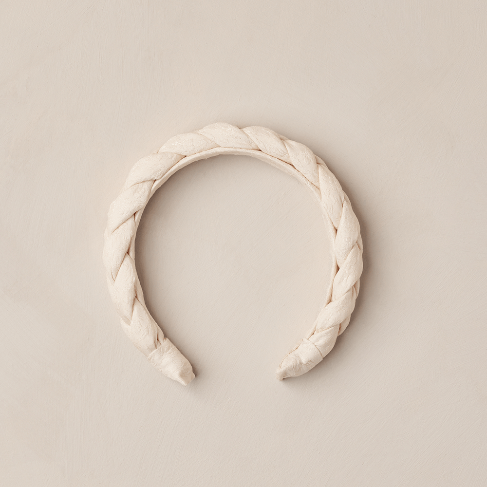 NoraLee Braided Headband - Ivory