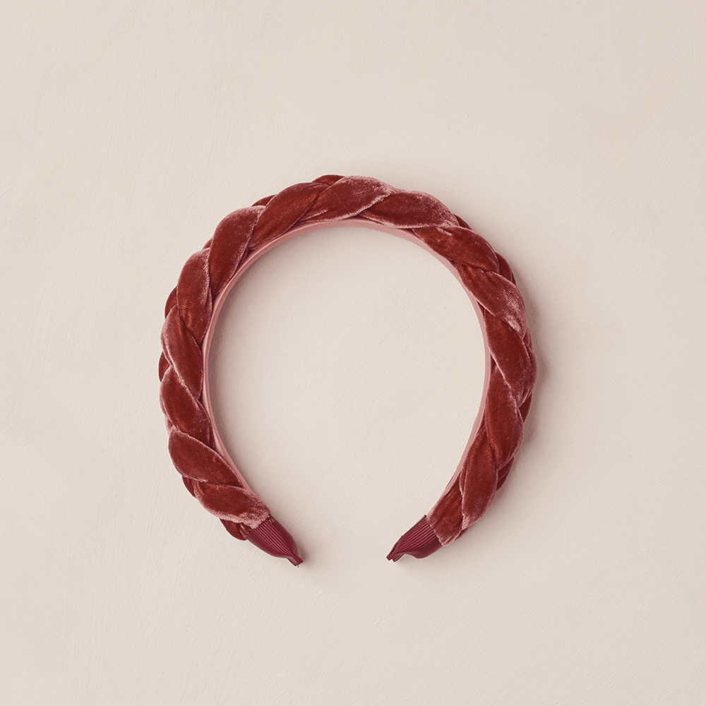 NoraLee Braided Headband - Ruby