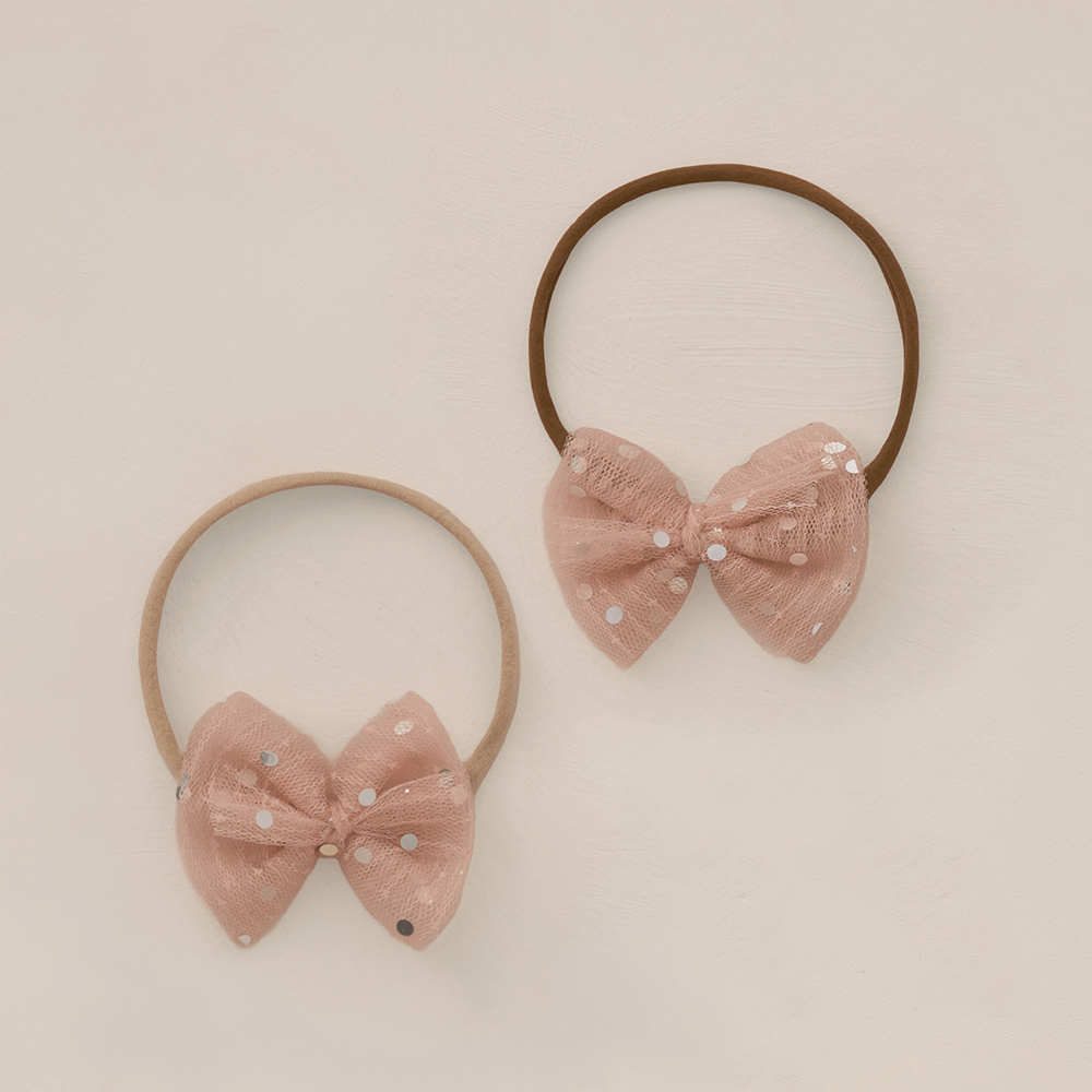 NoraLee Flutter Tulle Headband - Rose