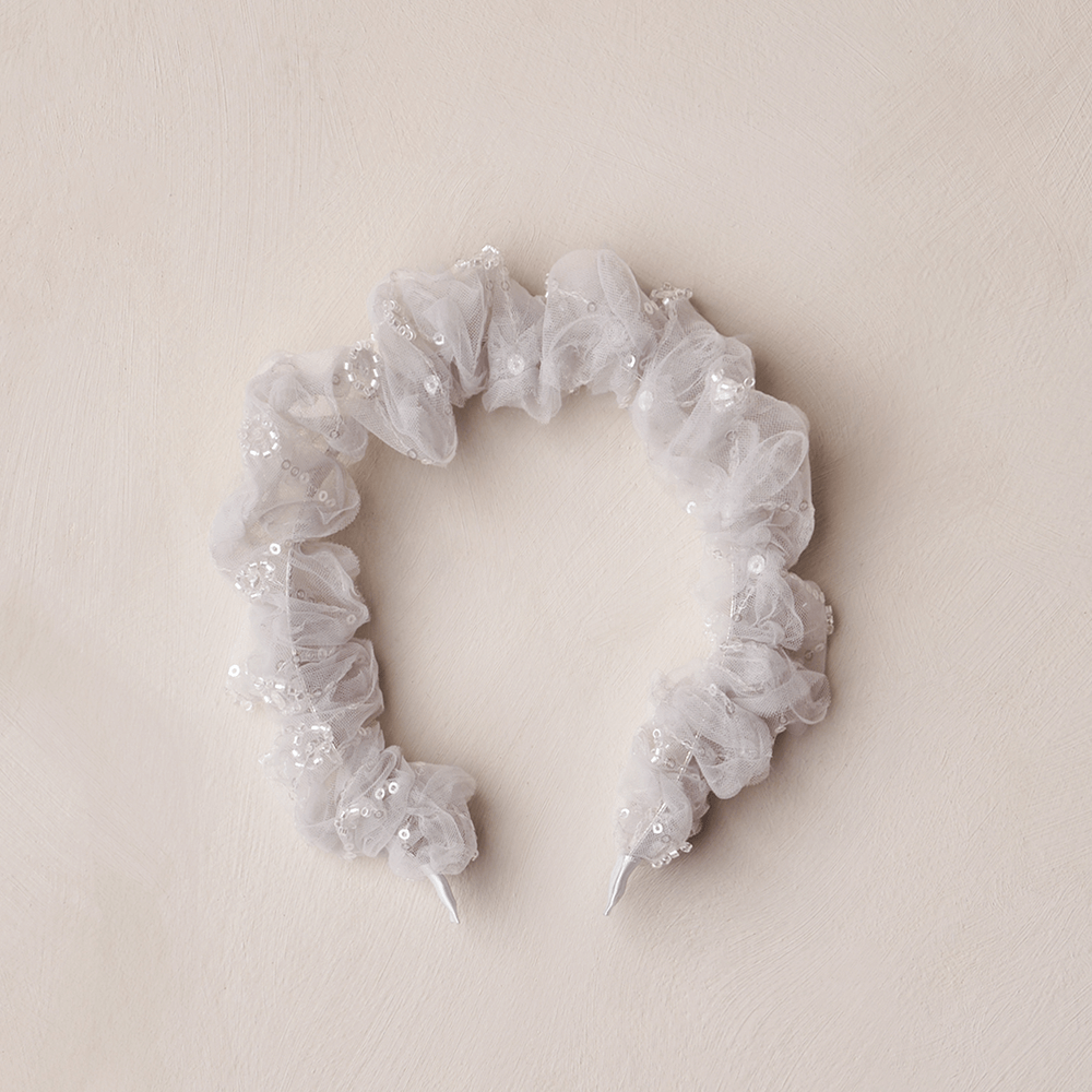 NoraLee Gathered Headband - Cloud
