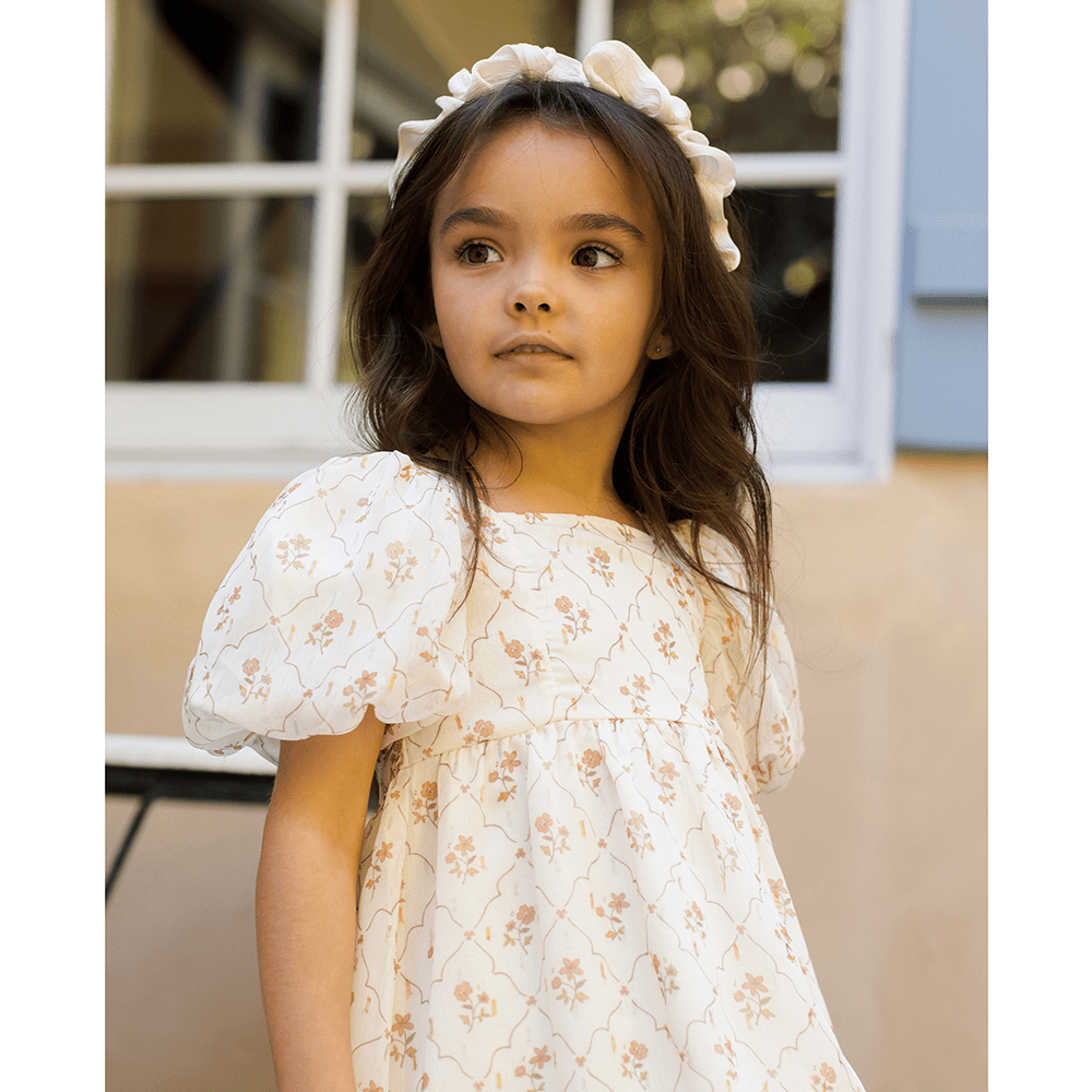 NoraLee Gathered Headband - Ecru