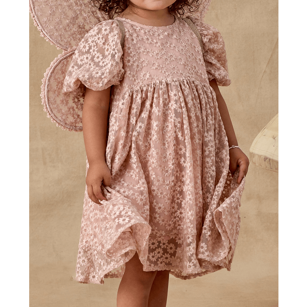 NoraLee Luna Dress - Rose Embroidered Daisy