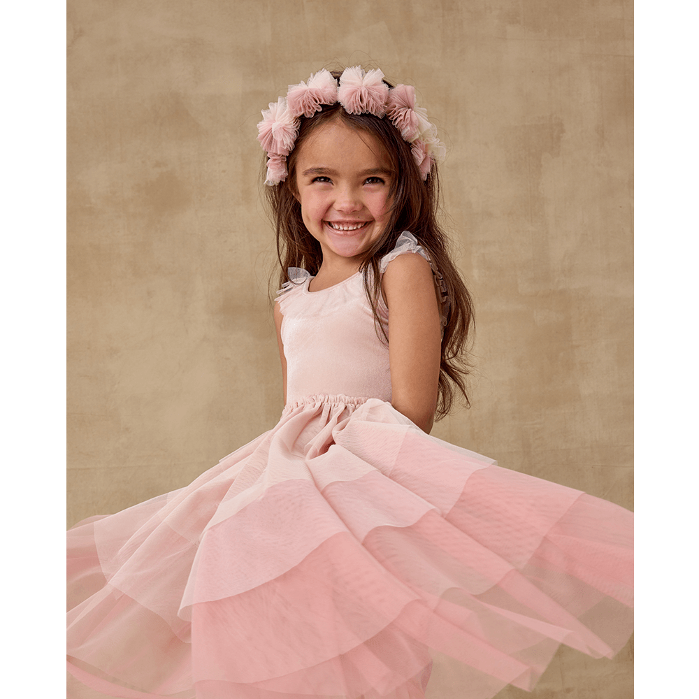 NoraLee Pom Pom Crown + Wand - Pink Ombre