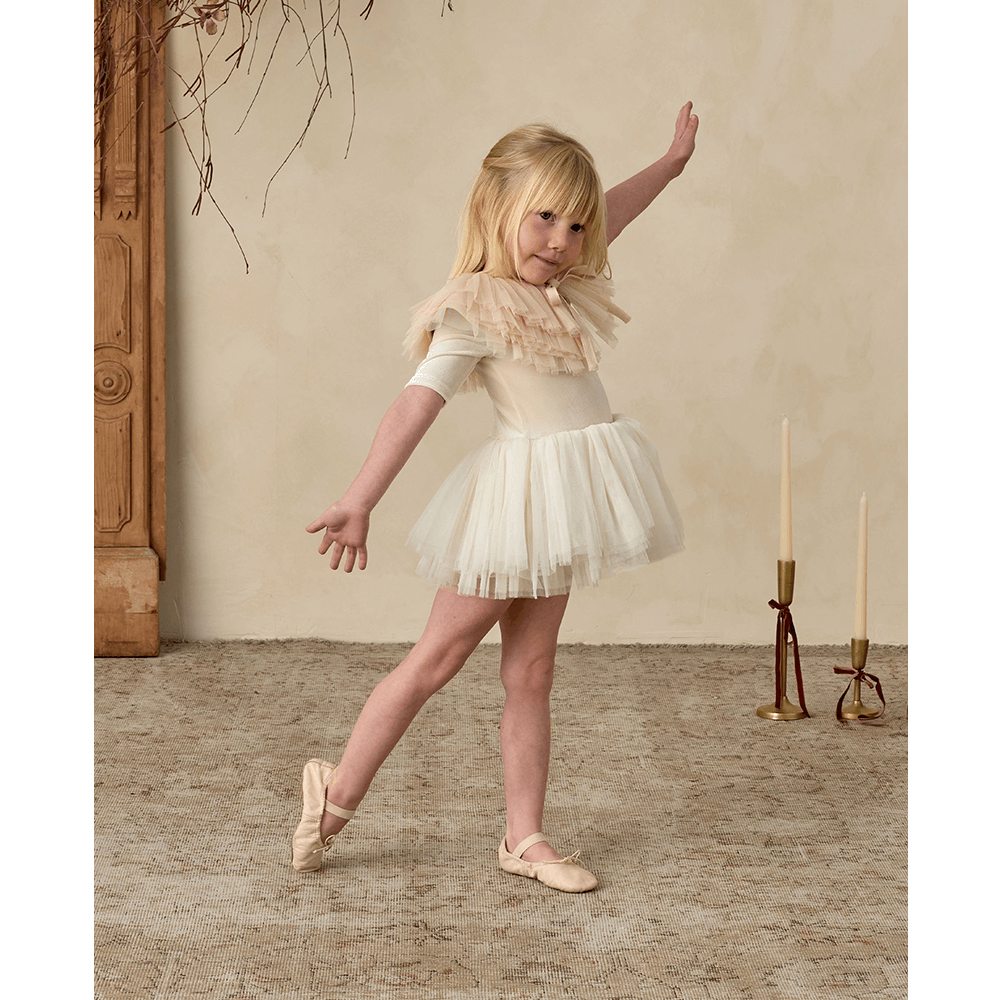 NoraLee Ruffle Tulle Collar - Antique