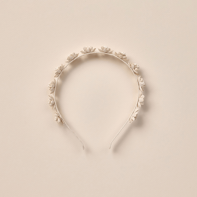 NoraLee Floral Headband - Ivory