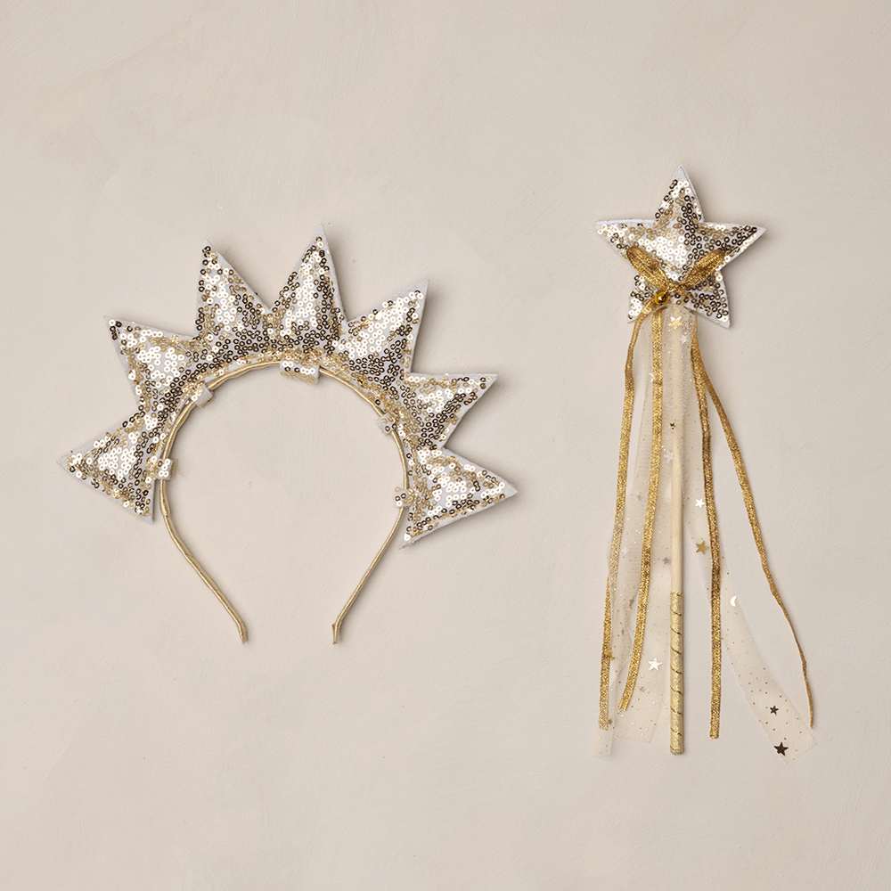 NoraLee Sun Crown + Wand - Gold