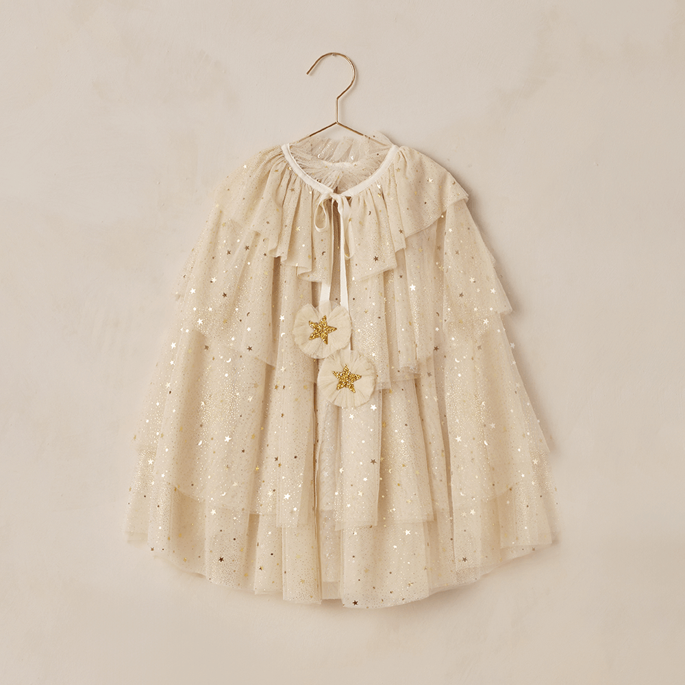 NoraLee Tulle Cape - Champagne Stars
