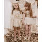 NoraLee Tulle Cape - Champagne Stars