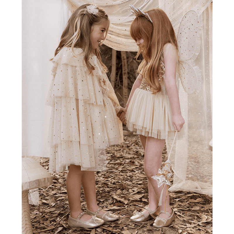 NoraLee Tulle Cape - Champagne Stars