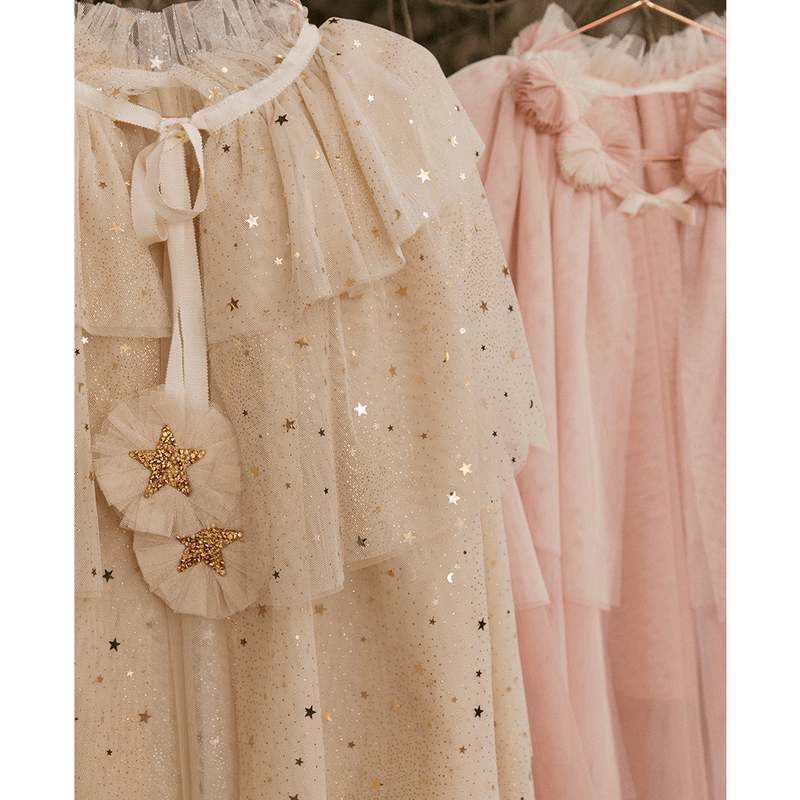 NoraLee Tulle Cape - Champagne Stars