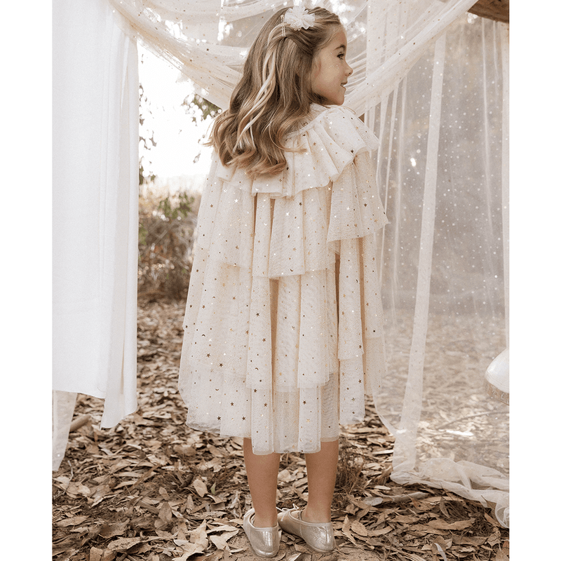 NoraLee Tulle Cape - Champagne Stars