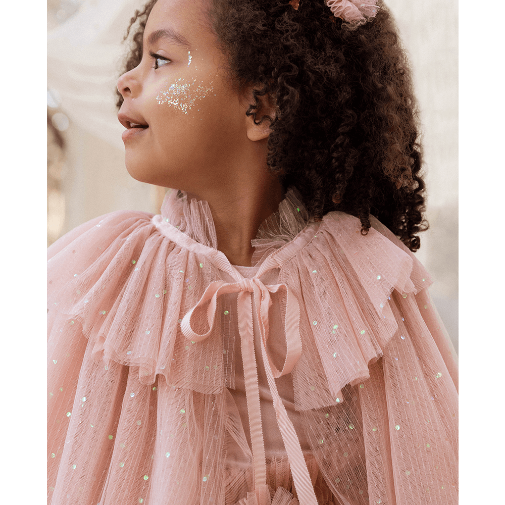 NoraLee Tulle Cape - Rose