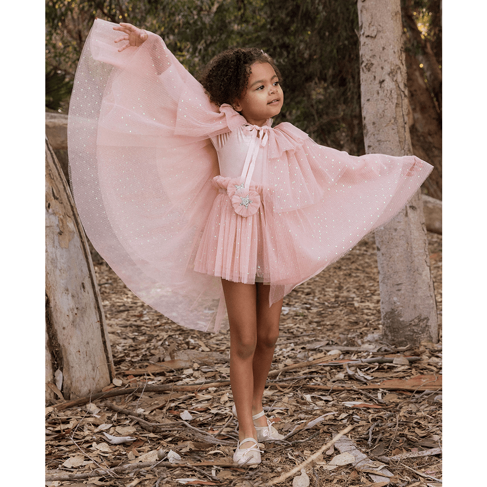 NoraLee Tulle Cape - Rose