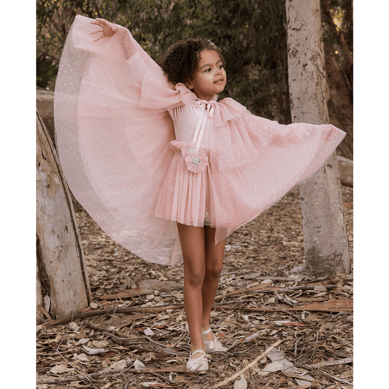 NoraLee Tulle Cape - Rose