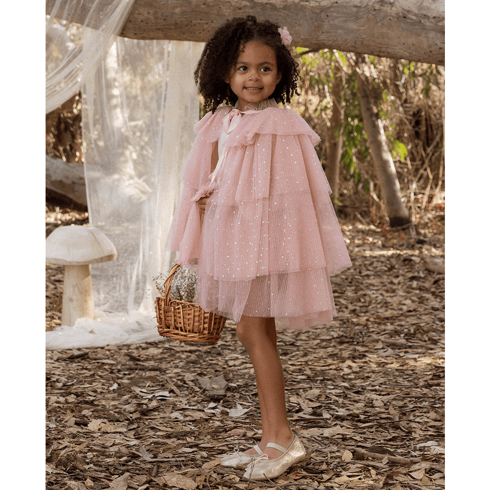NoraLee Tulle Cape - Rose