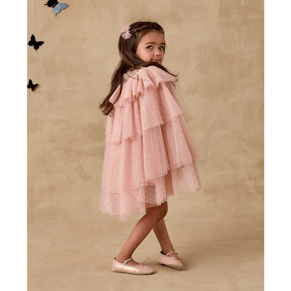 NoraLee Tulle Cape - Rose
