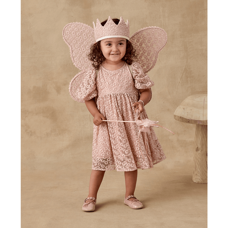 NoraLee Wings -  Rose Embroidered Daisy