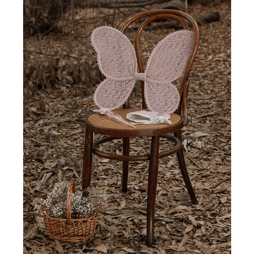 NoraLee Wings -  Rose Embroidered Daisy