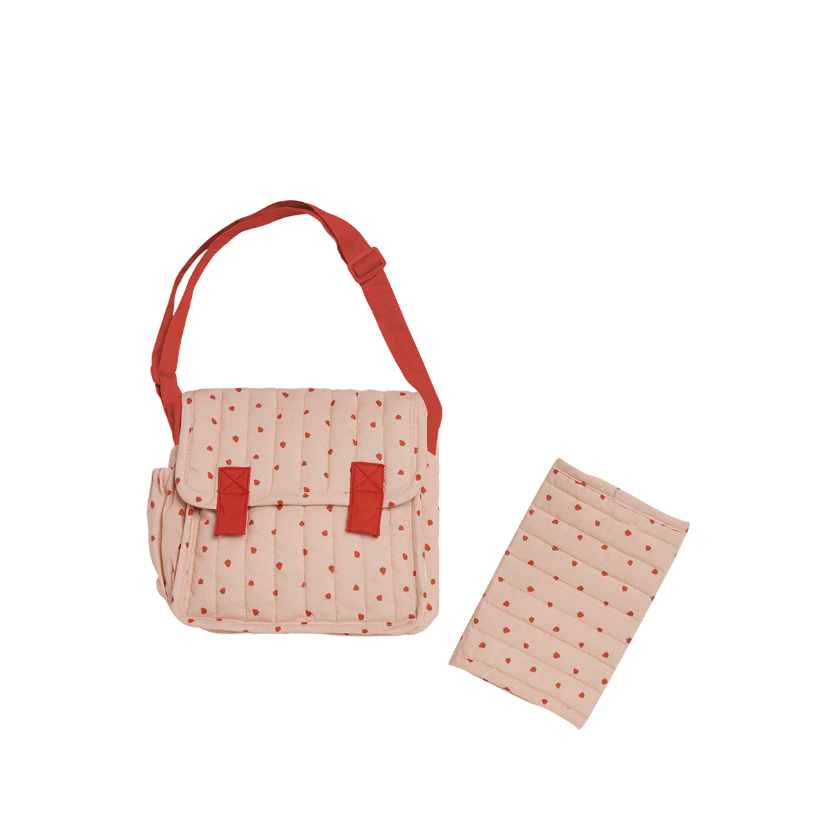 Olli Ella Carrie Convertible Changing Set - Strawberry