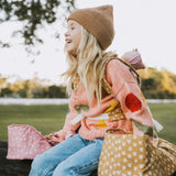 Olli Ella Dinkum Doll Carry Cot - Polka Dot