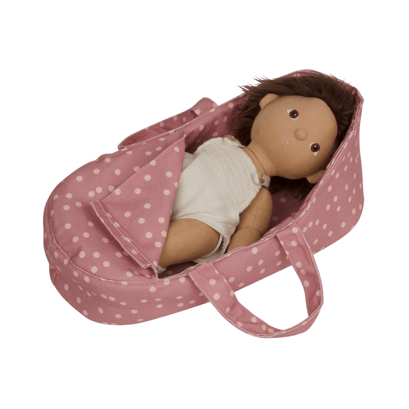 Olli Ella Dinkum Doll Carry Cot - Polka Dot