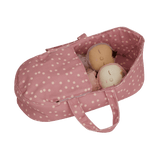 Olli Ella Dinkum Doll Carry Cot - Polka Dot