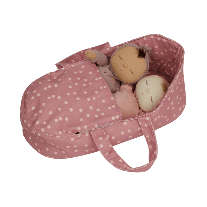 Olli Ella Dinkum Doll Carry Cot - Polka Dot