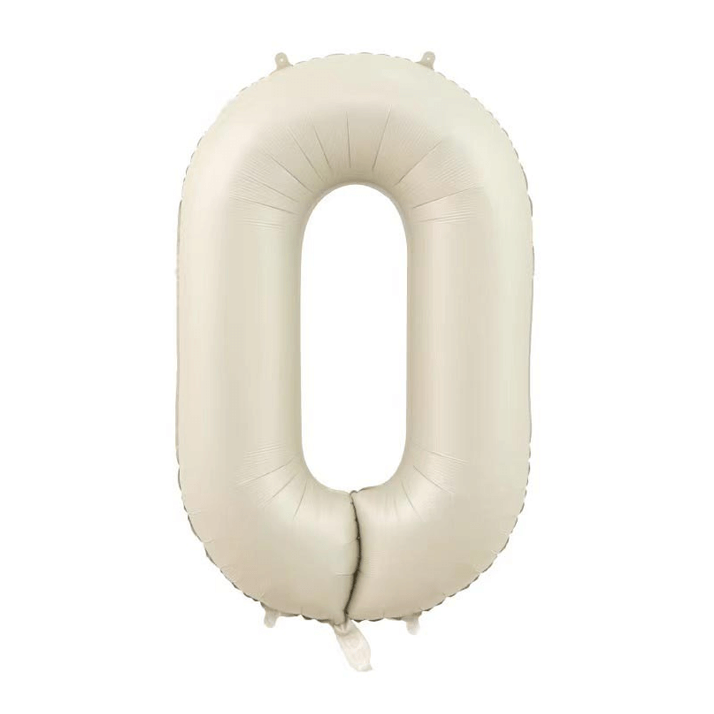 Little Sunday Number Zero Balloon - Cream