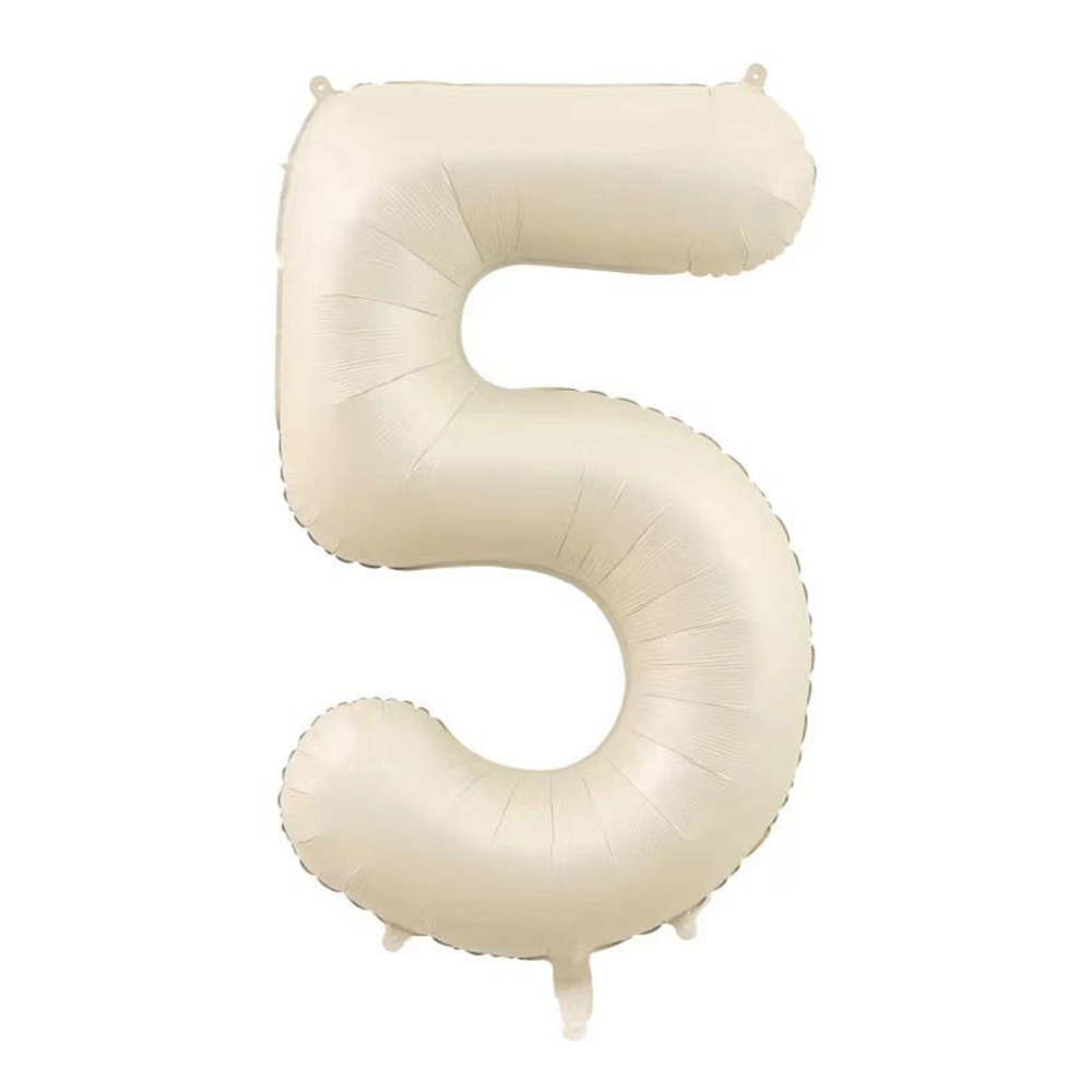 Little Sunday Number Five Balloon - Cream