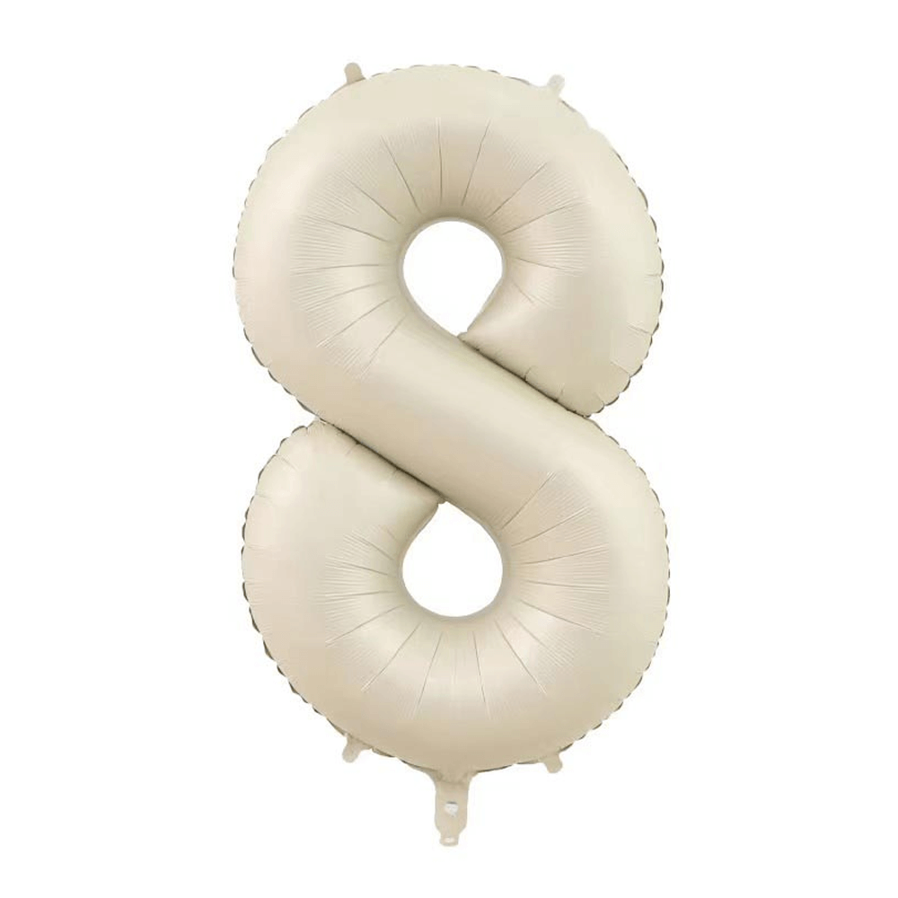 Little Sunday Number Eight Balloon - Cream
