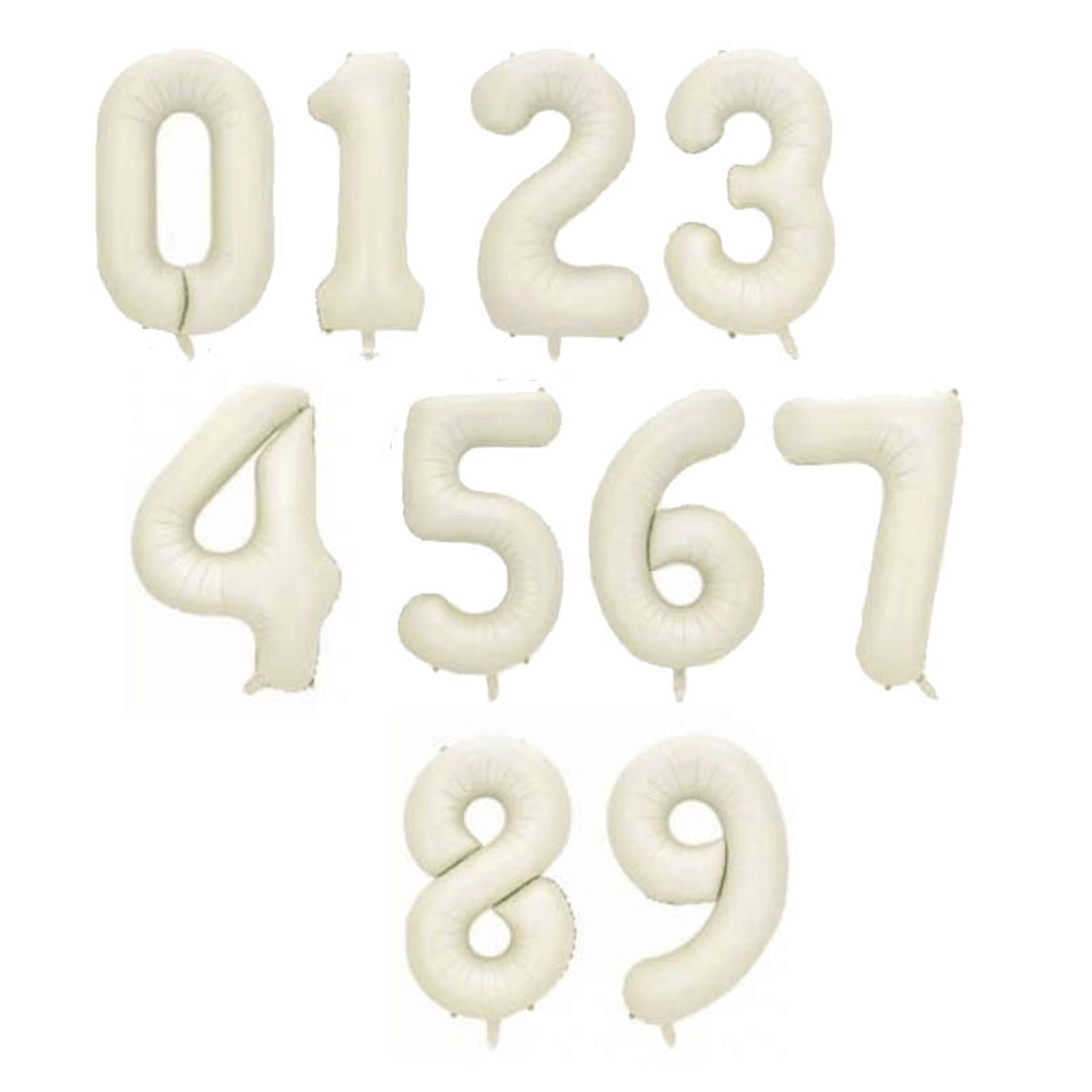 Little Sunday Number Eight Balloon - Cream