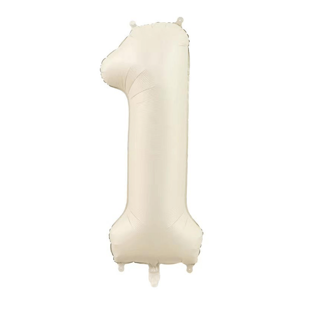 Little Sunday Number One Balloon - Cream