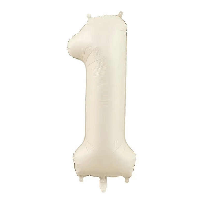 Little Sunday Number One Balloon - Cream