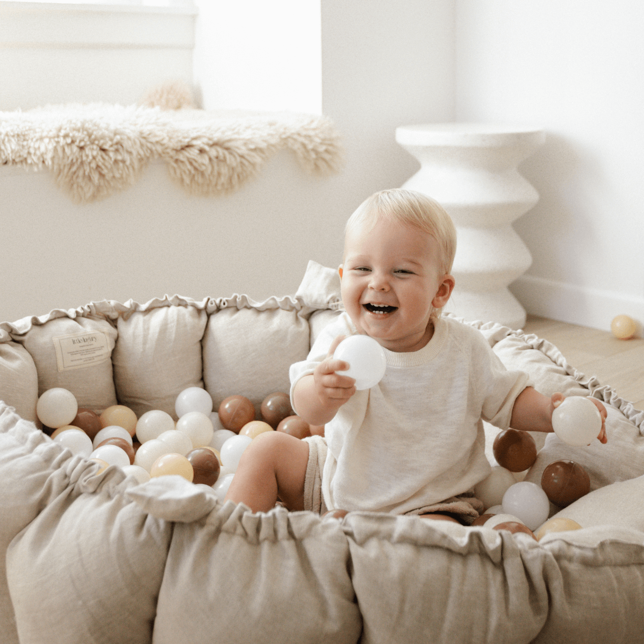 Little Luxury Plush Organic Playmat - Oat