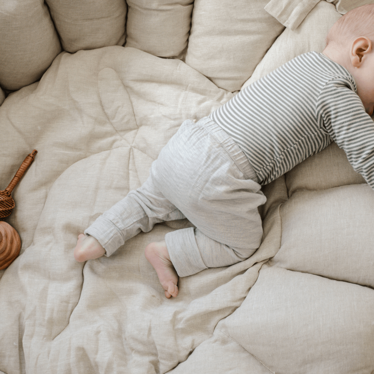 Little Luxury Plush Organic Playmat - Oat