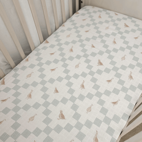 Pop Ya Tot Fitted Cot Sheet - Goosey Gander
