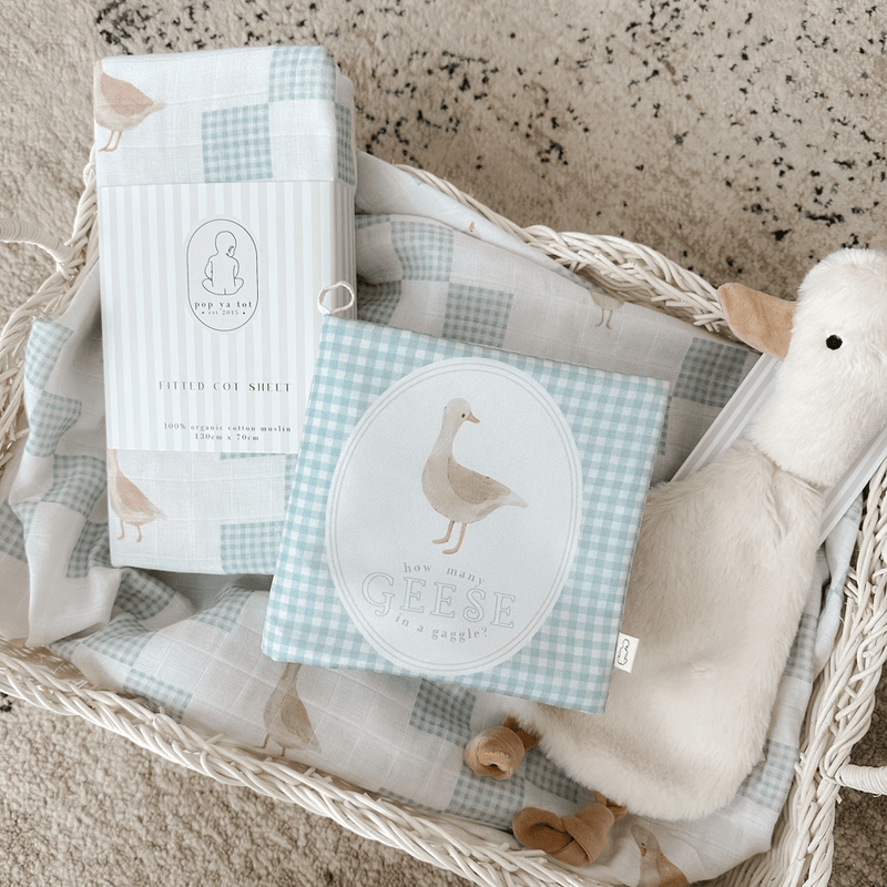 Pop Ya Tot Fitted Cot Sheet - Goosey Gander